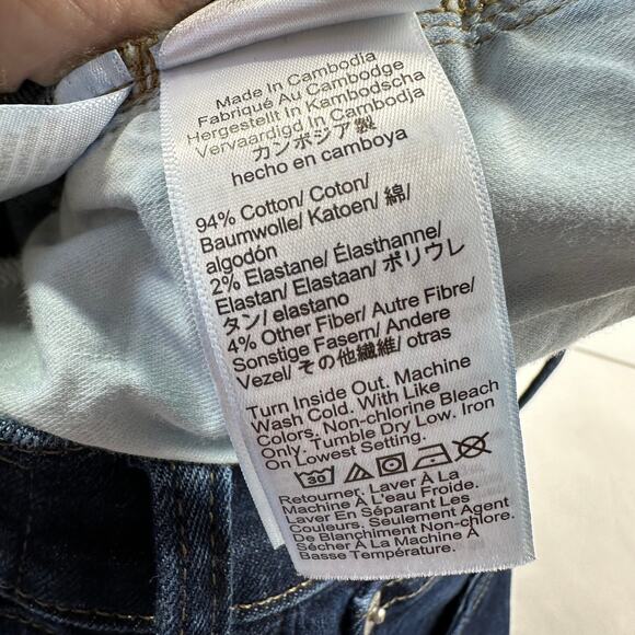 J. Crew Jeans Womens 29 Blue Slim '03 Dark Wash 5 Pocket Mid Rise Penny Basil - Picture 8 of 15